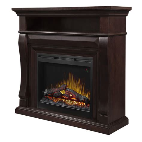 Set the thermostat on the fireplace to keep your room at the ideal temperature even as you sleep. Electric Fireplaces, Fireplaces, Mantels, Mantels Dimplex Noah Media Console/Mantel Electric ...