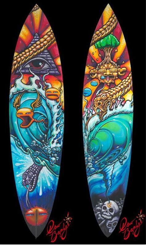 Drew Brophy Surfboard Surfboard Painting Surfboard Art Surf Art