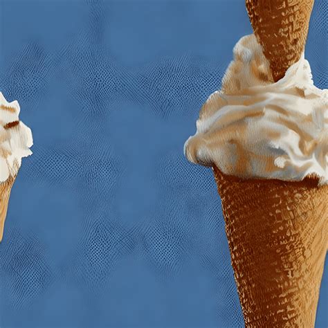 Ice Cream Cone Graphic With Repeating Pattern Creative Fabrica