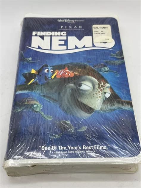 New Sealed Finding Nemo Vhs Clamshell Disney Pixar Animated