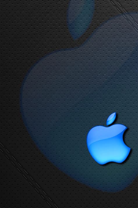 Free Download Apple Logo Leather Iphone 4 Wallpaper And Iphone 4s