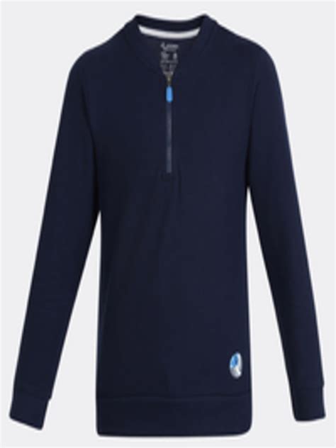 Buy Jockey Boys Navy Blue Solid Henley Neck Sweatshirt Sweatshirts