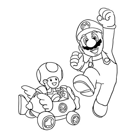 Mario & Toad Kleurboek, Mario verjaardagsfeestje en Kleurplaten
