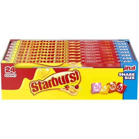 Buy Starburst Original Chewy Candy Share Size Packs 345 Oz 24 Ct