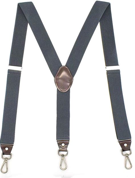 Utop Mens Suspenders Adjustable Black Suspenders For Men With Strong