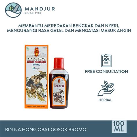 Obat ini bisa juga dipakai untuk mengurangi nyeri, bengkak, dan kekakuan sendi akibat artritis, bursitis, gout, maupun cedera seperti. Jual Bin Na Hong Obat Gosok Bromo - 100 ml di Lapak ...