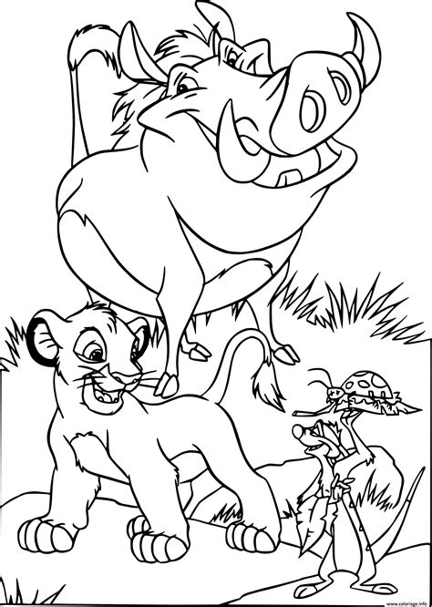 Dessin A Imprimer Gratuit Roi Lion  Ronnie