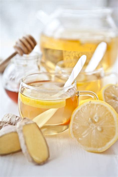 Ginger Lemon Tea And Honey Stock Photo Image Of Healthy 27886730