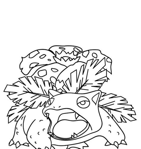 Mega Venusaur Coloring Page 101 Coloring Pages