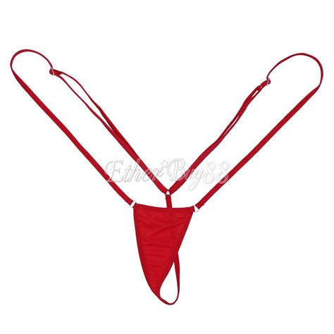 Womens Thong Leotard Bodysuit Teddy Hi Cut Bikini Underwear Slingshot Swimsuit Ebay