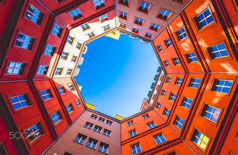An octagon has eight straight sides and eight vertices (corners). Octagon - 3D Octagon shape made of buildings | Photo ...