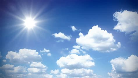 Sunny Sky With Clouds 1080p Time Lapse Footage Stock Footage Video