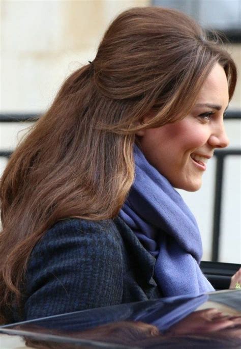 36 Cute Half Ponytail Hairstyles You Need To Try Kate Middleton Hair Half Ponytail Hair Styles