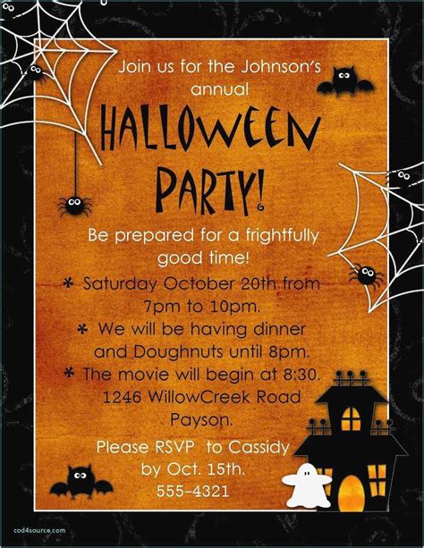 Invitation Maker Downloadable Free Printable Halloween Party Invitations