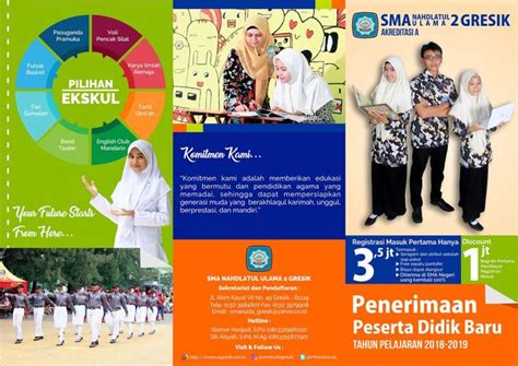 Gambar Brosur Sekolah Coretan