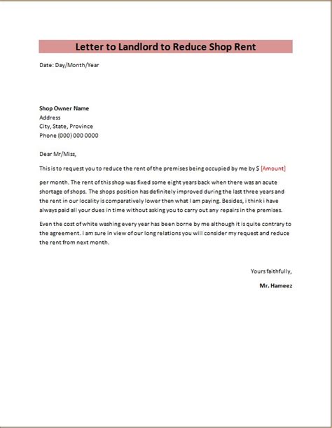 Whether it be time constraints, geographic restraints, or just the nature of your business, many instances 💡 online proofing tools can help you review and approve digital content and speed up the time to approval. Letter To Landlord To Reduce Shop Rent | Microsoft Word ...
