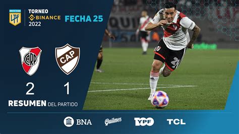 Torneobinance Fecha 25 Resumen De River Platense Mirá Lo Mejor Del Triunfo De River