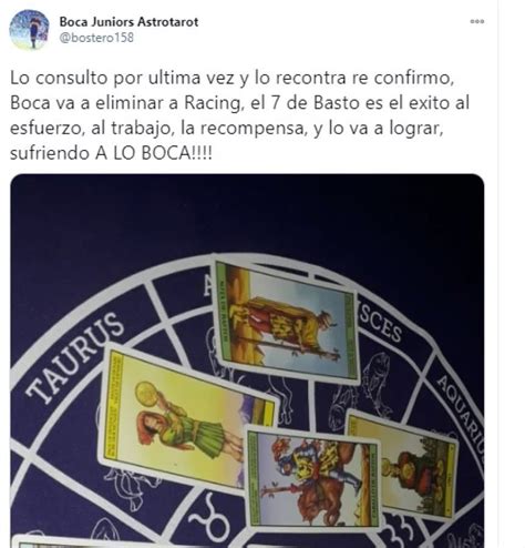 Bienvenidos a la fan page oficial del club atlético boca juniors. Boca vs. Racing: qué dice un tarotista sobre la revancha ...