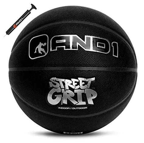 And1 Street Grip Premium Composite Leather Basketball And Pump Bundle