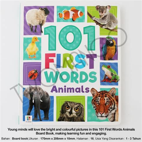 Jual Hinkler 101 First Words Animals Buku Anak Di Lapak Two Mango