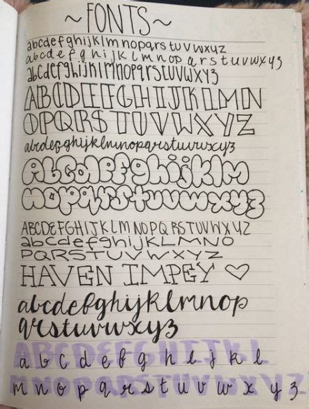 Aesthetic Fonts Hand Lettering Aesthetic Fonts Lettering Linda