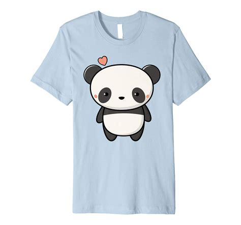 Cute And Kawaii Panda Premium T Shirt Clothing Kawaii