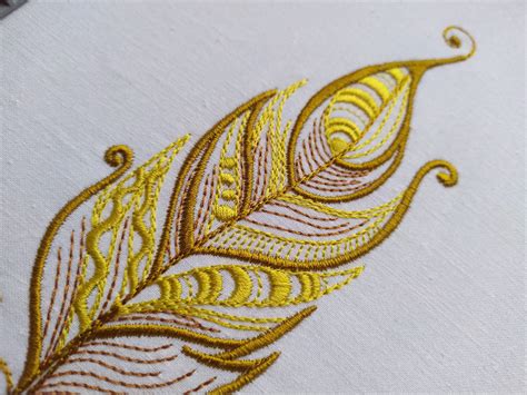 Embroidery Design Feather Embroidery Designs Bird - Etsy