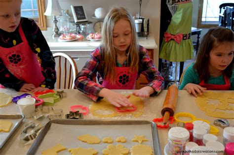 Little Girls Baking Class Pink Polka Dot Creations