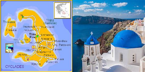 Interactive Maps Of Santorini S Beaches History Religious Sunset Sites