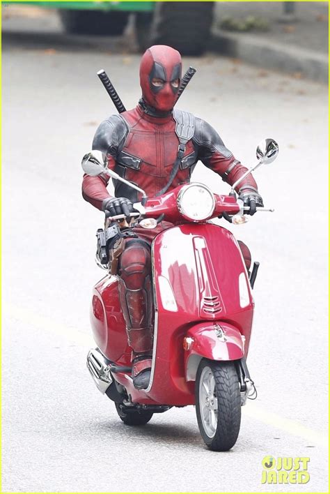 Deadpool Takes A Scooter Ride In New Deadpool 2 Set Photos Photo