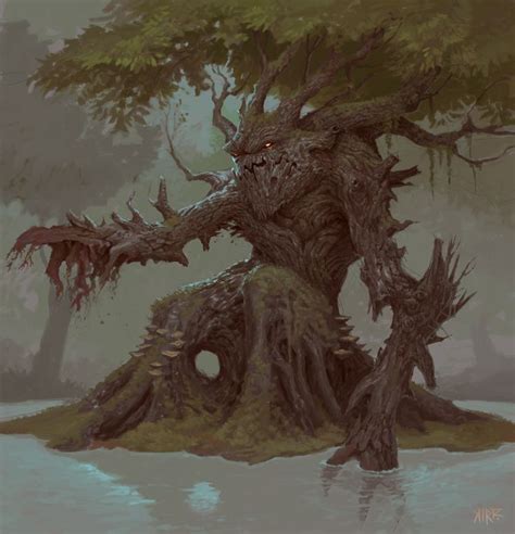 Sarthain Treeman Boss Picture 2d Creatures Tree Bark Ent