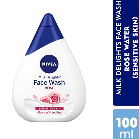 Nivea Milk Delights Cleanses Soothes Rosewater Face Wash Ml