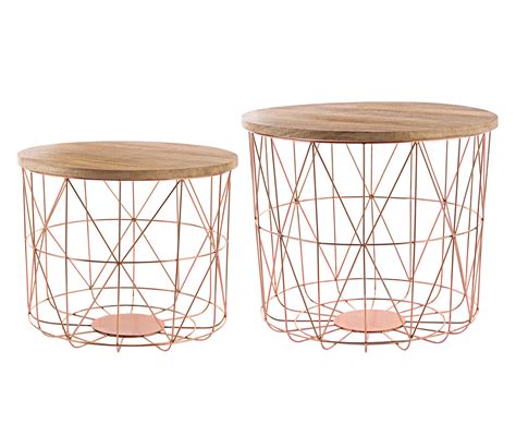 From accents to sculptures to decorative trays to flower vases, these essential pieces can hold just about anything. SET2 STORAGE COPPER WEAVE COFFEE TABLE - Coffee Tables - Living Room - Furniture | Bizzotto | E ...