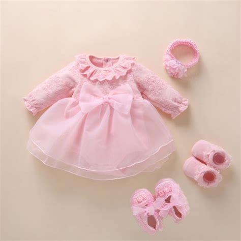 Baby Girl Clothes Dresses For 0 3 6 Months Baby Christening Dresses