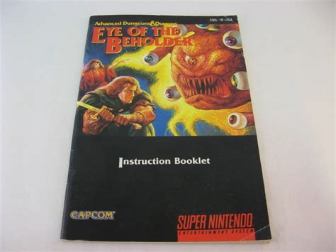 Advanced Dungeons And Dragons Eye Of The Beholder Ii Manual Usa