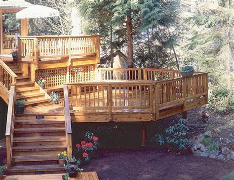 Multi Level Deck Designs With Hot Tub Deepest Blogged Custom Image