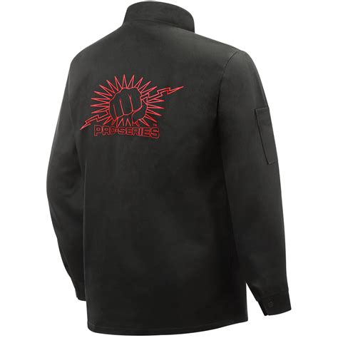 9 Oz Fr Cotton Welding Jacket 30 Black Imprint On Back Steiner