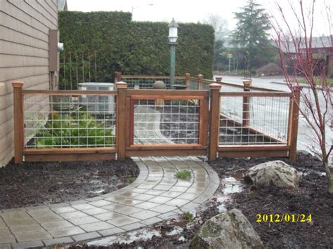 Maybe you would like to learn more about one of these? "Hog panel" fence | Deck Masters, llc - Portland, OR