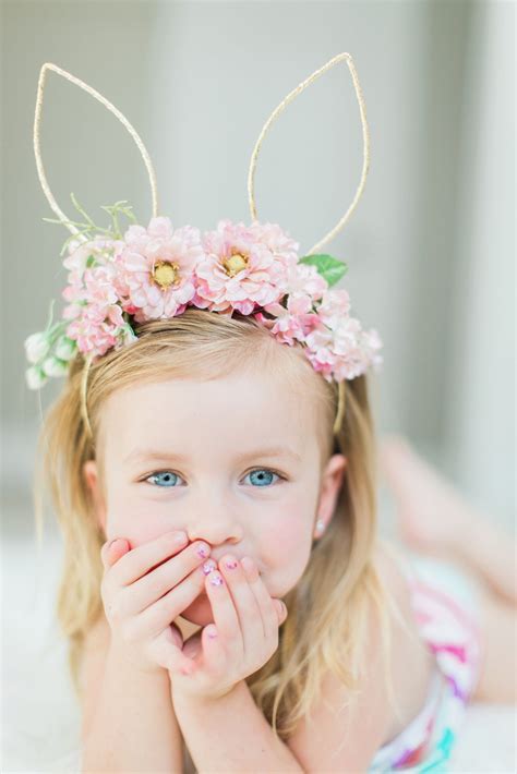 Easter Diy On The Blog Floral Headband No Rest For Halleigh Bunny