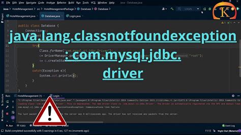 Java Lang ClassNotFoundException Com Mysql Jdbc Driver Driver Class Is Com Mysql Cj Jdbc