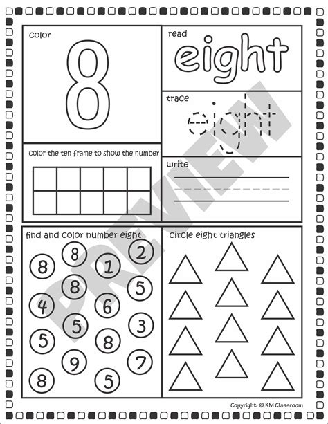 Numbers 1 10 Worksheets For Kindergarten