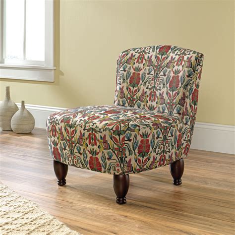 Accent chairs living room chairs : Woven Floral-Patterned Contemporary 26" Accent Chair ...