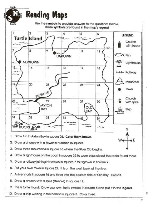 2nd Grade Map Skills Worksheets