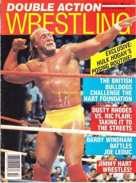 Double Action Wrestling Magazine February 1988 Hulk Hogan Wwe Wwf Wcw
