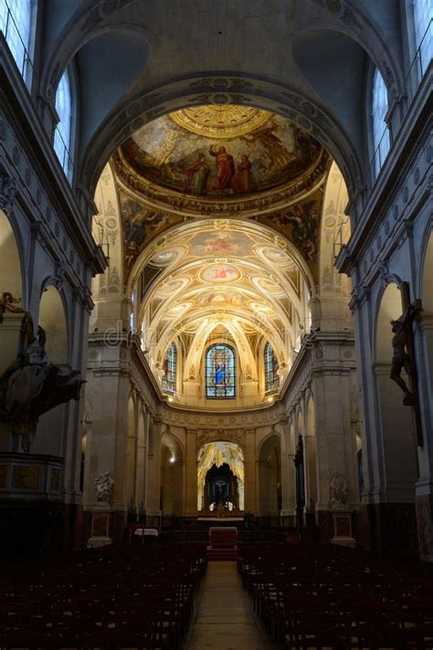 The Church Saint Roch In Paris Stock Image Image Of Chapel Europe