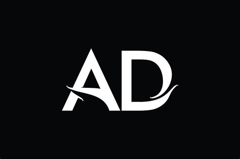 Ad Monogram Logo Design By Vectorseller