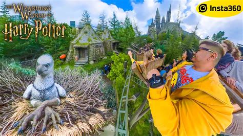 Harry Potter Flight Of The Hippogriff 4k Full Ride Pov Insta360 X3