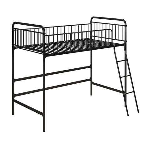 Better Homes And Gardens Kelsey Twin Metal Loft Bed Black