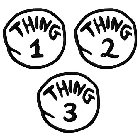 Thing 1 And Thing 2 Logo Colouring Pages Dr Seuss Coloring Pages