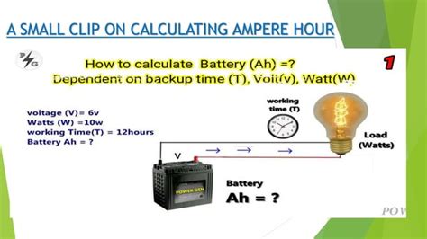 Ampere Hour Capacity Of Battery And Battery Back Up Calculation